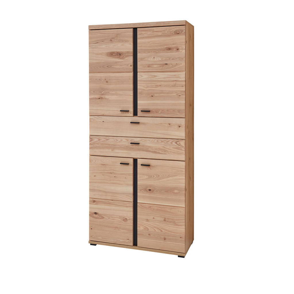 ARCHIEFKAST zwart, herfstkleuren, ambachtelijk eiken