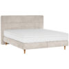 BOXSPRINGBED 160 cm x 200 cm, wit textiel