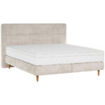 BOXSPRINGBED 160 cm x 200 cm, wit textiel thumbnail 1