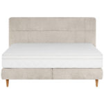 BOXSPRINGBED 160 cm x 200 cm, wit textiel thumbnail 6
