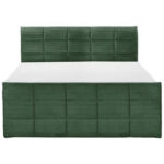 BOXSPRING BED 180 cm x 200 cm, textiel, houtmateriaal olijfgroen thumbnail 7