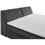 BOXSPRINGBED 200 cm x 240 cm, textiel, materiaal hout grijs thumbnail 3