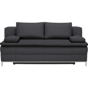 BOXSPRINGBANK, antraciet textiel