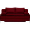 BOXSPRINGBANK, donkerrood textiel