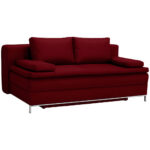BOXSPRINGBANK, donkerrood textiel thumbnail 4