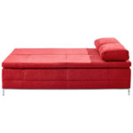 BOXSPRINGBANK, donkerrood textiel thumbnail 6