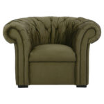 CHESTERFIELD ARMSTOEL, olijfgroen textiel thumbnail 2