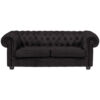 CHESTERFIELD BANK, antraciet textiel