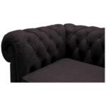 CHESTERFIELD BANK, antraciet textiel thumbnail 5