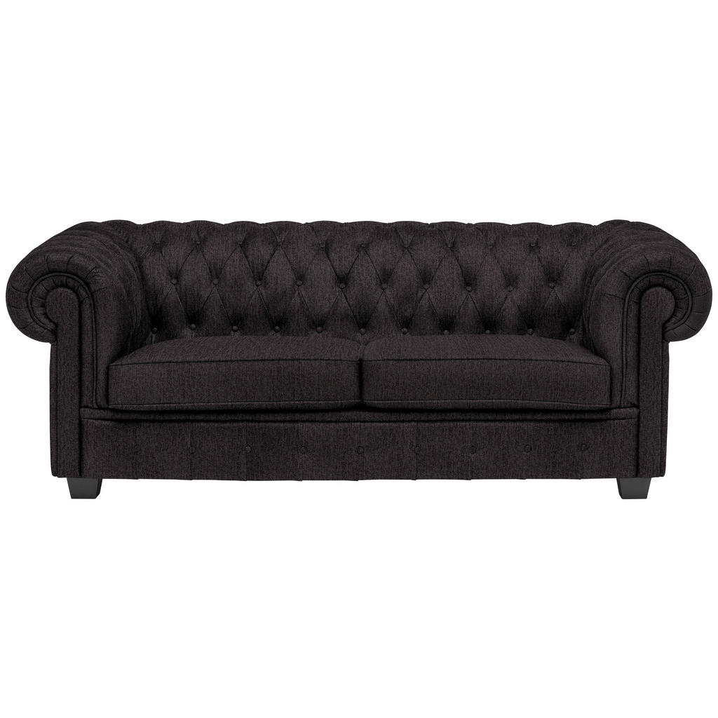 CHESTERFIELD BANK, antraciet textiel