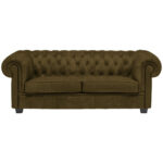 CHESTERFIELD BANK, kaki textiel thumbnail 1