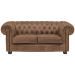 CHESTERFIELD BANK, bruin textiel thumbnail 1