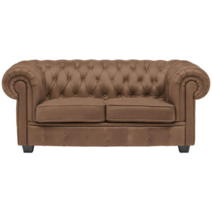 CHESTERFIELD BANK, bruin textiel