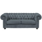 CHESTERFIELD BANK, grijsblauw textiel thumbnail 1