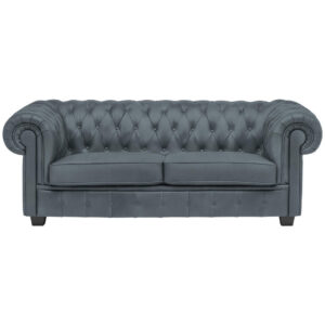 CHESTERFIELD BANK, grijsblauw textiel