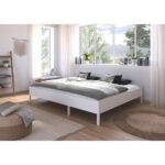 FAMILIEBED 240 cm x 200 cm, houtmateriaal wit thumbnail 1