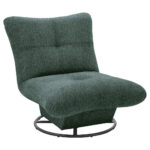 STOEL, donkergroen textiel thumbnail 1