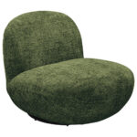 STOEL, donkergroen textiel thumbnail 1