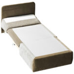 Fauteuil met bed, kleur cappuccino textiel thumbnail 2