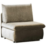 Fauteuil met bed, kleur cappuccino textiel thumbnail 1
