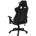 GAMING STOEL metaal, kunststof, textiel zwart, wit thumbnail 4