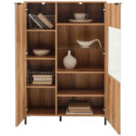 Dressoir Austin 90 cm, wit, eikenkleur thumbnail 5