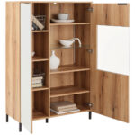 Dressoir Austin 90 cm, wit, eikenkleur thumbnail 6