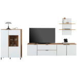 Dressoir Austin 90 cm, wit, eikenkleur thumbnail 7