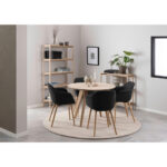 EETTAFEL, eikenkleurig gefineerd eiken thumbnail 2