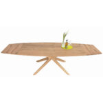 EETTAFEL, gefineerd, massief verouderd hout, eikenkleurig eiken thumbnail 3