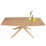 EETTAFEL, gefineerd, massief verouderd hout, eikenkleurig eiken thumbnail 4