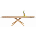 EETTAFEL, gefineerd, massief verouderd hout, eikenkleurig eiken thumbnail 7