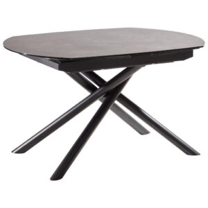 EETTAFEL, antraciet, zwart