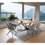 EETTAFEL, massief zwart eiken, eikenkleur thumbnail 2