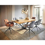 EETTAFEL, massief zwart eiken, eikenkleur thumbnail 3
