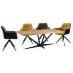 EETTAFEL, massief zwart eiken, eikenkleur thumbnail 5