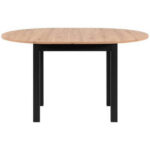 EETTAFEL, zwart, ambachtelijk eiken thumbnail 2