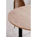 EETTAFEL, zwart, ambachtelijk eiken thumbnail 5