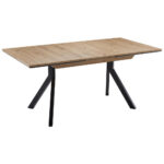 EETTAFEL, zwart, ambachtelijk eiken thumbnail 5