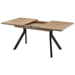 EETTAFEL, zwart, ambachtelijk eiken thumbnail 7