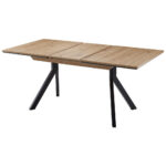 EETTAFEL, zwart, ambachtelijk eiken thumbnail 4