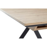 EETTAFEL, zwart, ambachtelijk eiken thumbnail 6