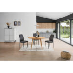 EETTAFEL, massief wild eiken wild eiken thumbnail 3