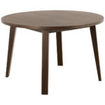 EETTAFEL, donkerbruin gefineerd eiken thumbnail 5