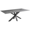 EETTAFEL, zwart, donkergrijs