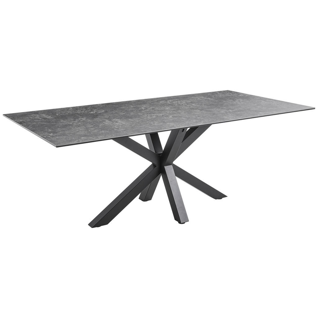 EETTAFEL, zwart, donkergrijs