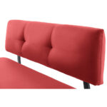BANK, metaal, textiel rood, zwart thumbnail 4