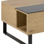 CLUBTAFEL, 110/60/35 cm zwart, eikenkleur thumbnail 7