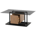 CLUBTAFEL, zwart, eikenkleur thumbnail 2