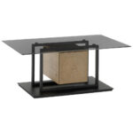 CLUBTAFEL, zwart, eikenkleur thumbnail 1